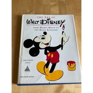 The Art of Walt Disney Christopher Finch Abrams Mickey Mouse Book 1975 Edition
